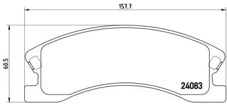 P37008 Колодки тормозные дисковые BREMBO підбір по vin на Brocar