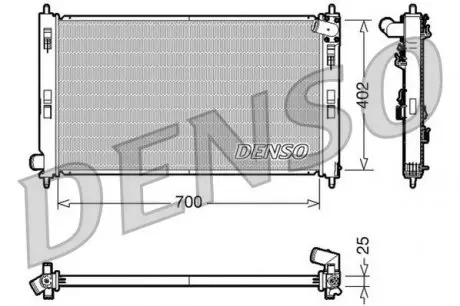 DRM45032 Радіатор, охолодження двигуна DENSO підбір по vin на Brocar