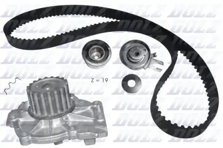 KD111 Комплект ГРМ з водяним насосом R304 VOLVO D3/D4/D5 00- DOLZ підбір по vin на Brocar