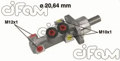 202388 Головний гальмівний циліндр без ABS CLIO II 98-05 (сист ATE) CIFAM підбір по vin на Brocar