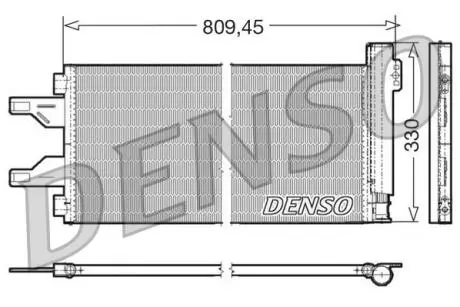 DCN07050 Радіатор кондиціонера DENSO підбір по vin на Brocar