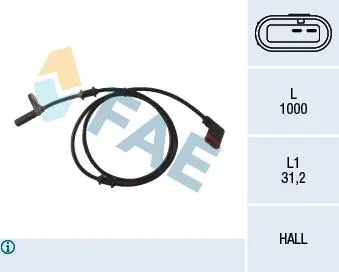 78037 Датчик ABS Mercedes FAE підбір по vin на Brocar