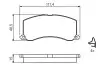 0986424465 Тормозные колодки передн. Baleno 95- BOSCH підбір по vin на Brocar