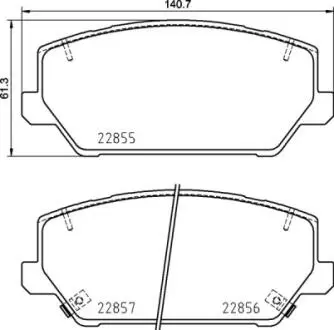 P30102 Комплект гальмівних колодок BREMBO підбір по vin на Brocar