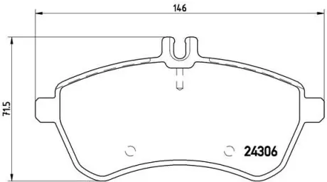 P50070 Гальмівна колодка Brembo BREMBO підбір по vin на Brocar