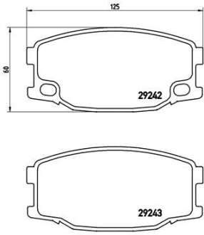 P54035 Тормозные колодки дисковые BREMBO підбір по vin на Brocar