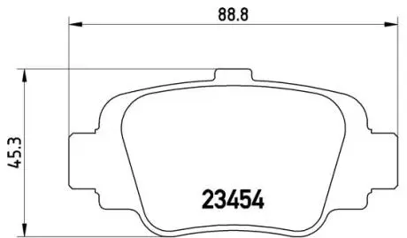 P56032 Комплект тормозных колодок, дисковый тормоз BREMBO підбір по vin на Brocar