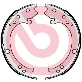 S28517 Гальмівні колодки барабанні BREMBO підбір по vin на Brocar