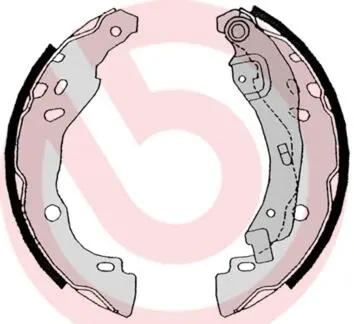 S68525 Тормозные колодки барабанные Brembo BREMBO подбор по vin на Brocar