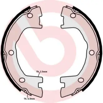 SA6508 Гальмівні колодки ручного гальма BREMBO підбір по vin на Brocar