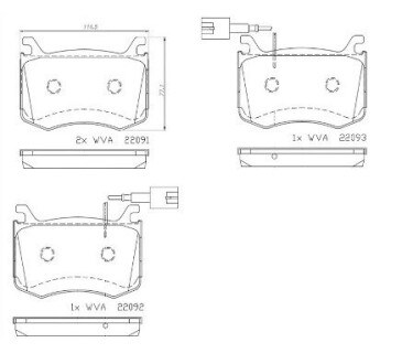 P23183 Гальмівні колодки дискові BREMBO підбір по vin на Brocar