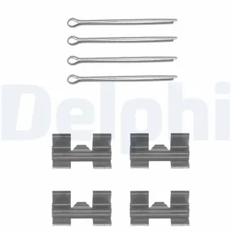 LX0032 Комплектуючі, колодки дискового гальма DELPHI підбір по vin на Brocar