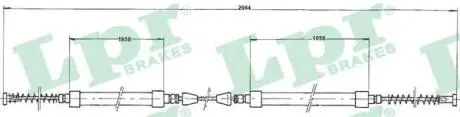 C0161B Трос, стояночная тормозная система LPR подбор по vin на Brocar