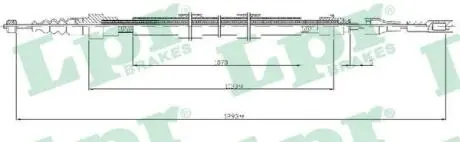 C0258B Трос, стояночная тормозная система C0258B LPR LPR подбор по vin на Brocar