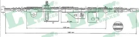 C0498B Трос, стояночная тормозная система LPR подбор по vin на Brocar