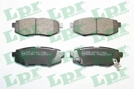 05P1577 Комплект тормозных колодок из 4 шт. дисков LPR подбор по vin на Brocar