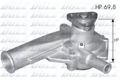 F137 Помпа воды Escort,Fiesta 1.1-1.3 OHV DOLZ подбор по vin на Brocar