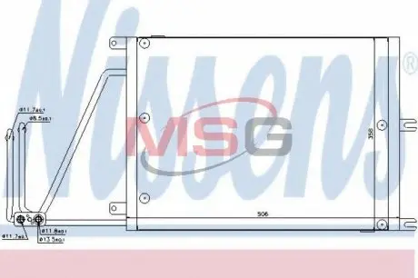 94623 Конденсатор, кондиционер NISSENS підбір по vin на Brocar