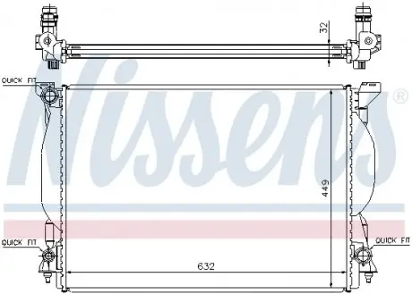 60306A Радіатор NISSENS підбір по vin на Brocar