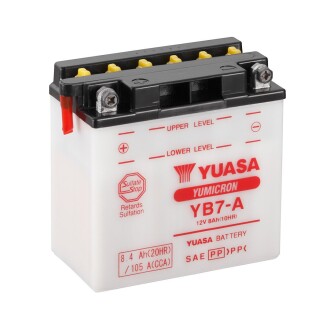 YB7A МОТО Yuasa 12V 8,4 Ah YuMicron Battery YB7-A (сухозаряженій) YUASA підбір по vin на Brocar