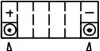 YT9BBS МОТО Yuasa 12V 8Ah MF VRLA Battery AGM YT9B-BS(сухозаряжений) YUASA підбір по vin на Brocar