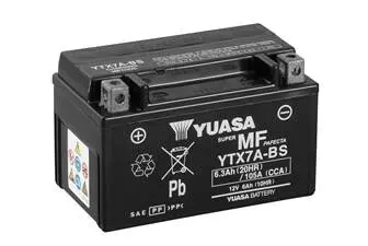 YTX7ABS МОТО Yuasa 12V 6Ah MF VRLA Battery AGM YTX7A-BS(сухозаряженій) YUASA підбір по vin на Brocar