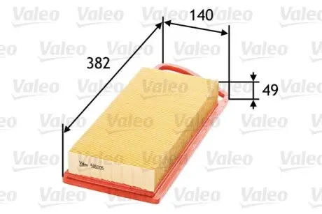 585005 Воздушный фильтр VALEO подбор по vin на Brocar