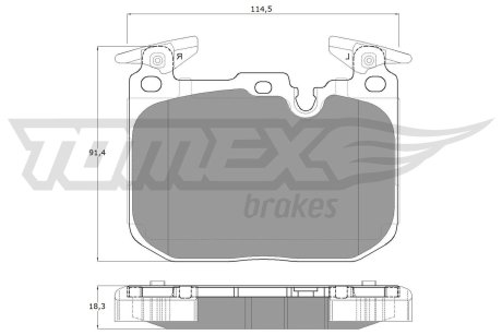 1848 KLOCKI HAMULC. BMW 3 F30,F31,F32 11- PRZÓD TOMEX подбор по vin на Brocar