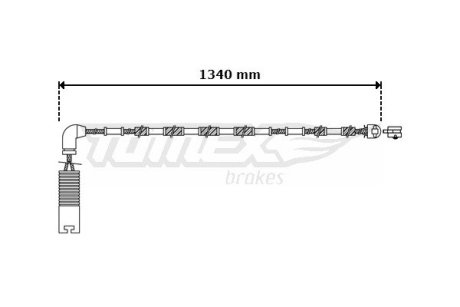 3038 CZUJNIK KLOCK. HAMULC. BMW 3 E46 98-05 TYŁ TOMEX підбір по vin на Brocar