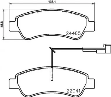 P61125 Гальмівні колодки дискові BREMBO підбір по vin на Brocar