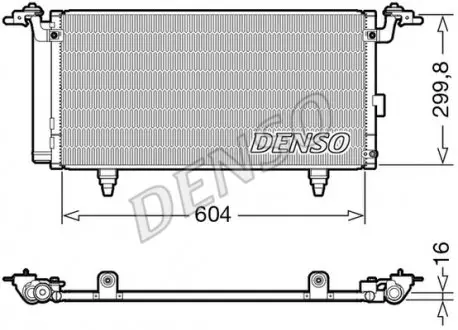 DCN36005 Радіатор кондиціонера DENSO підбір по vin на Brocar