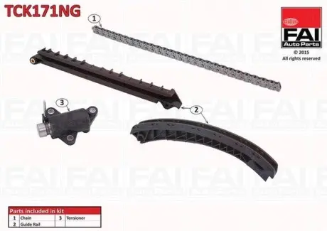TCK171NG К-кт ланцюга ГРМ (без ущільнень) BMW 5 E34 95-/Z3 1.8 99- FAI AUTOPARTS підбір по vin на Brocar