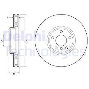 BG9155C Гальмівний диск DELPHI підбір по vin на Brocar
