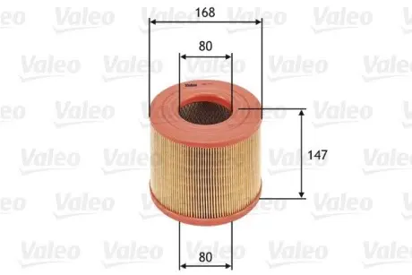 585725 Воздушный фильтр VALEO подбор по vin на Brocar