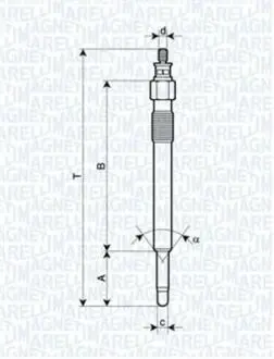 062900020304 Свічка розжарення LAND ROVER DEFENDER,DISCOVERY,RANGE ROVER I,II [062900020304] MAGNETI MARELLI підбір по vin на Brocar