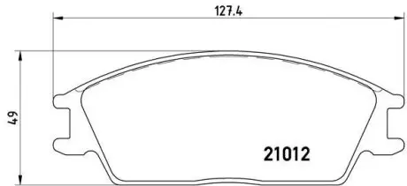 P30001 Гальмівні колодки дискові BREMBO підбір по vin на Brocar