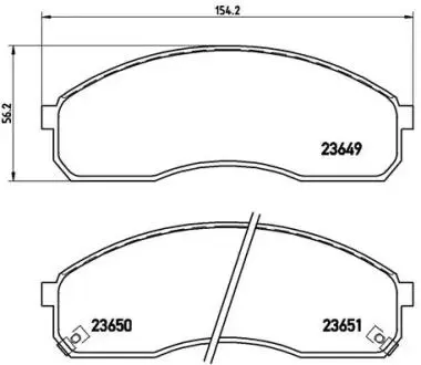 P30012 Гальмівні колодки, дискове гальмо (набір) BREMBO підбір по vin на Brocar