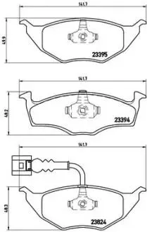 P85063 Тормозные колодки дисковые BREMBO підбір по vin на Brocar