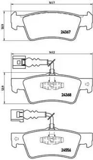 P85068 Колодки тормозные дисковые BREMBO підбір по vin на Brocar