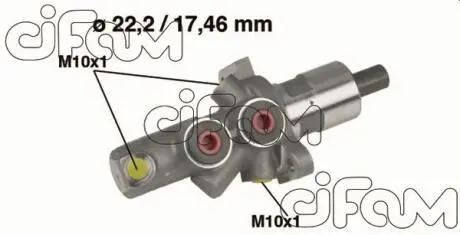 202175 Главный тормозной цилиндр 22,20/17,46mm DB W201 -82 CIFAM подбор по vin на Brocar