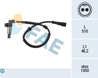 78002 Датчик ABS Renault FAE підбір по vin на Brocar