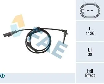 78394 CZUJNIK ABS IAT PUNTO 1.2-1.9D 09.99-03.12 FAE подбор по vin на Brocar