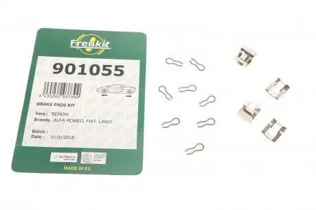 901055 Планка суппорта (переднего) прижимная (к-кт) Fiat Panda/Uno -06 FRENKIT подбор по vin на Brocar