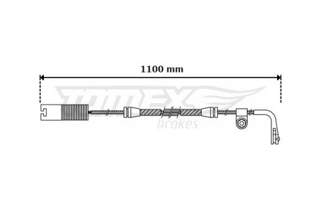 3044 CZUJNIK KLOCK. HAMULC. BMW 5 E39 KOMBI TYŁ TOMEX подбор по vin на Brocar