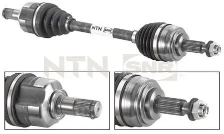 DK55042 Полуось Renault Megane III/Scenic III 2.0 dCi 09- (L) (27x30x665) SNR NTN підбір по vin на Brocar