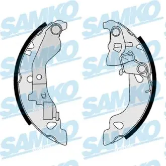 87680 Барабанні гальмівні колодки Fiat Punto 1.2 8V/12V -ABS SAMKO підбір по vin на Brocar