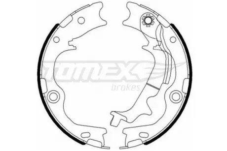 2312 Комплект тормозных колодок, стояночная тормозная система TOMEX подбор по vin на Brocar