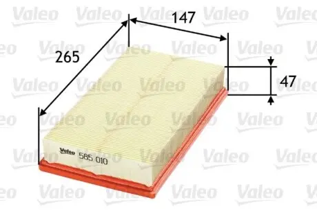 585010 Повітряний фільтр VALEO підбір по vin на Brocar