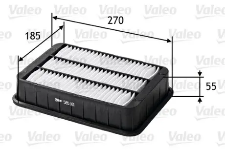 585161 Фільтр повітряний VALEO підбір по vin на Brocar