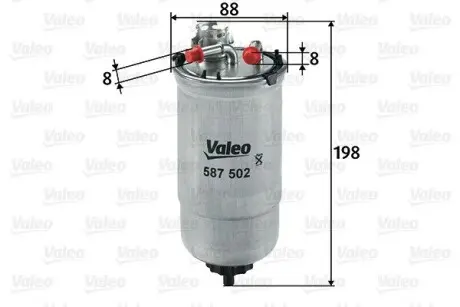587502 Паливний фільтр VALEO підбір по vin на Brocar